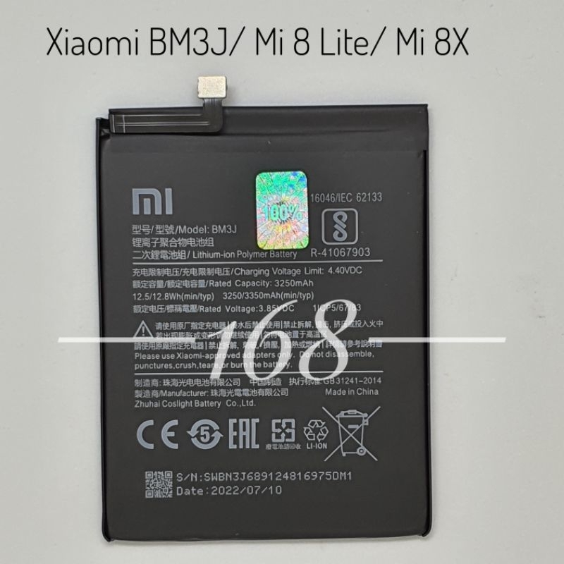 Baterai Batere Xiaomi Mi 8 Lite Batre BM3J BM 3J Xiaomi Mi 8X Batrai Mi8 Lite Mi8X Original Battery