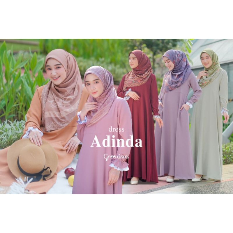 Gamis Dewasa Dress Adinda Greenism Ori