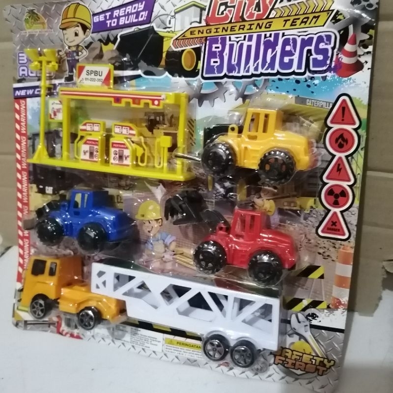 OCT6368 MAINAN TRUK CITY BUILDERS SPBU / TRUK KONTRUKSI CITY SPBU