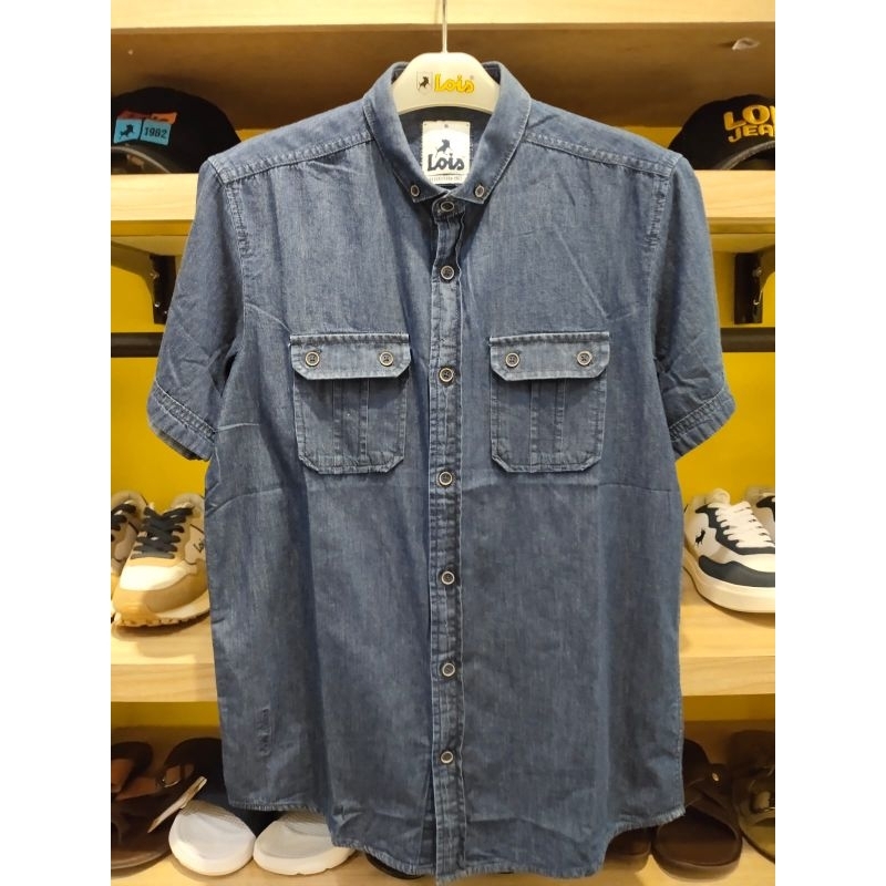 kemeja lengen pendek Lois original