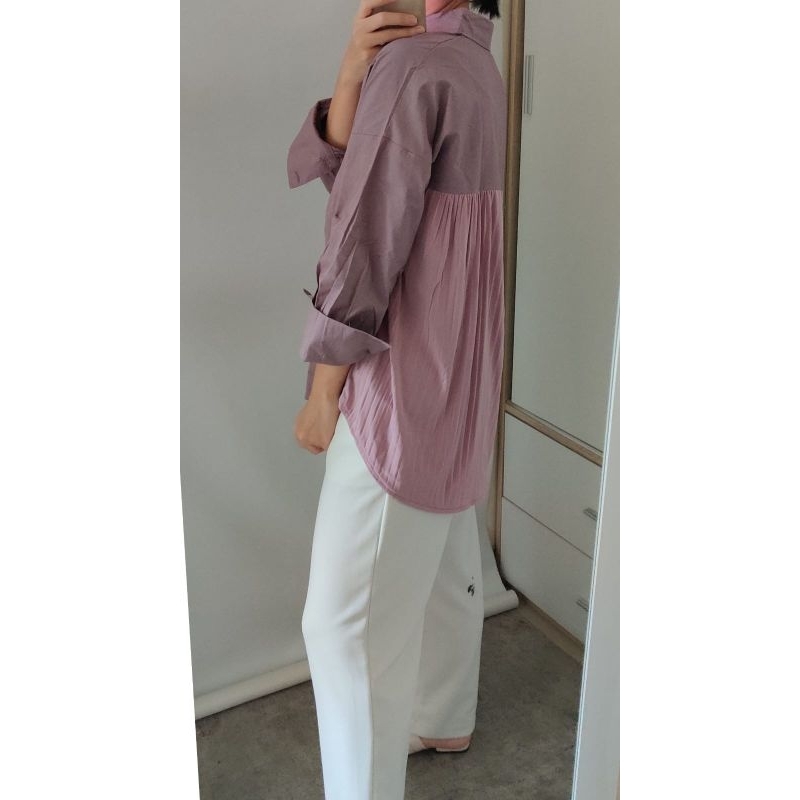 oversized shirt back pleats/Nadine shirt