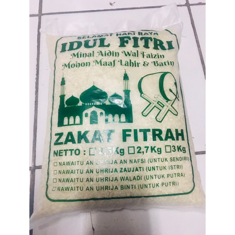 

beras zakat fitrah 3 1/2 liter