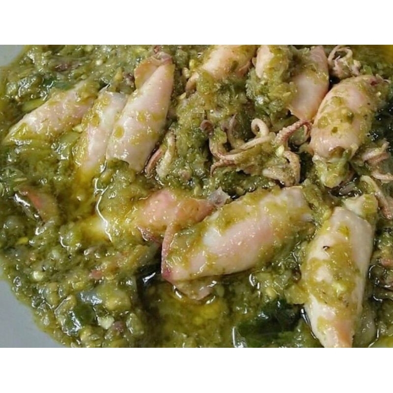 

Sambal cumi bumbu ijo/hijau 200 gr