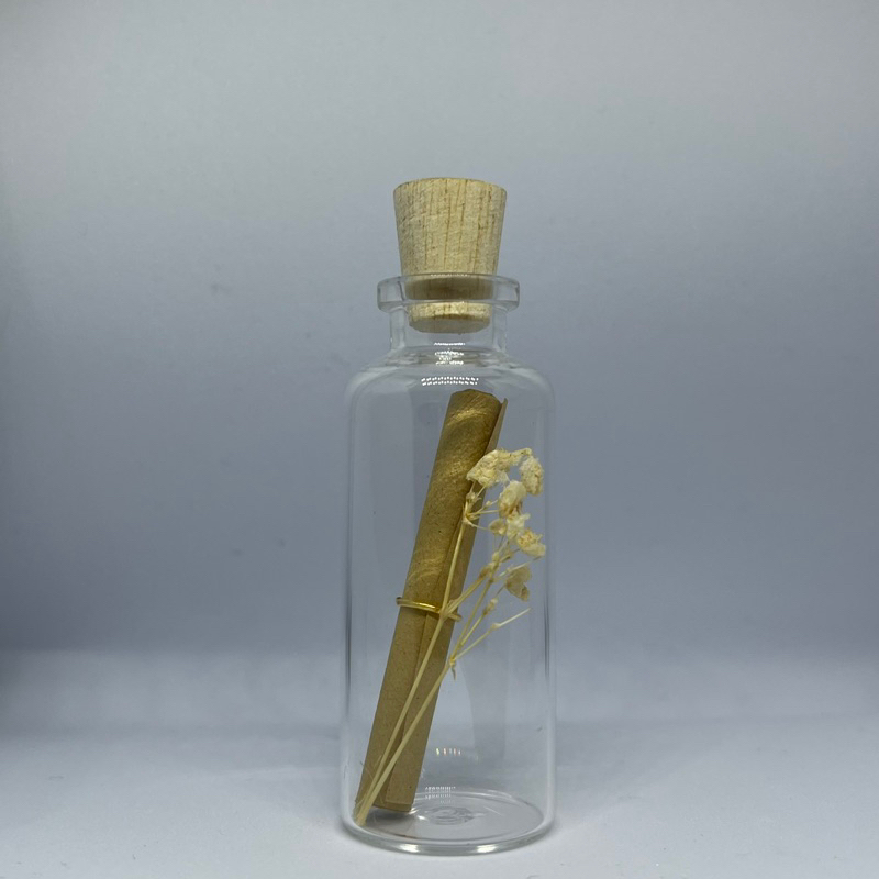 

small gift mini gift hamper wisuda lebaran anniversary words of affirmation message in bottle with gold reasons why