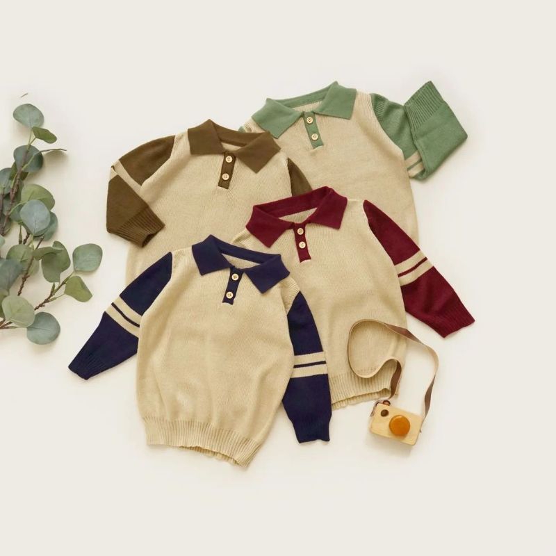 SWEATER POLO SAKA KNIT