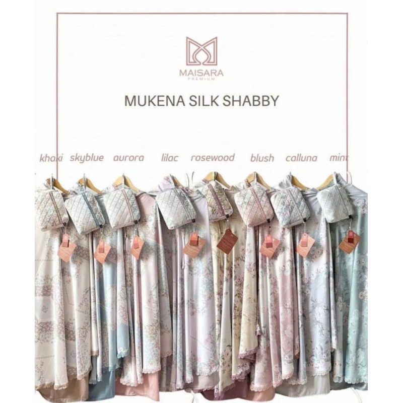 TEREXCLUSIF Mukena Silk Shabby Maisara Premium ORI