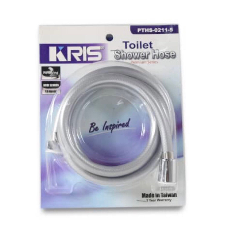 KRIS 1,5MTR SELANG SHOWER TOILET PREMIUM SILVER/ACE TOILET SHOWER PREMIUM HOSE/ACE AKSESORIS KAMAR MANDI/ACE SELANG SHOWER KAMAR MANDI KRIS