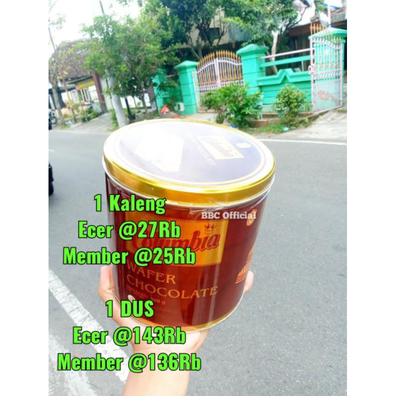 

(1 KALENG)* **COLUMBIA WAFER KALENG CHOCOLATE 300 Gram