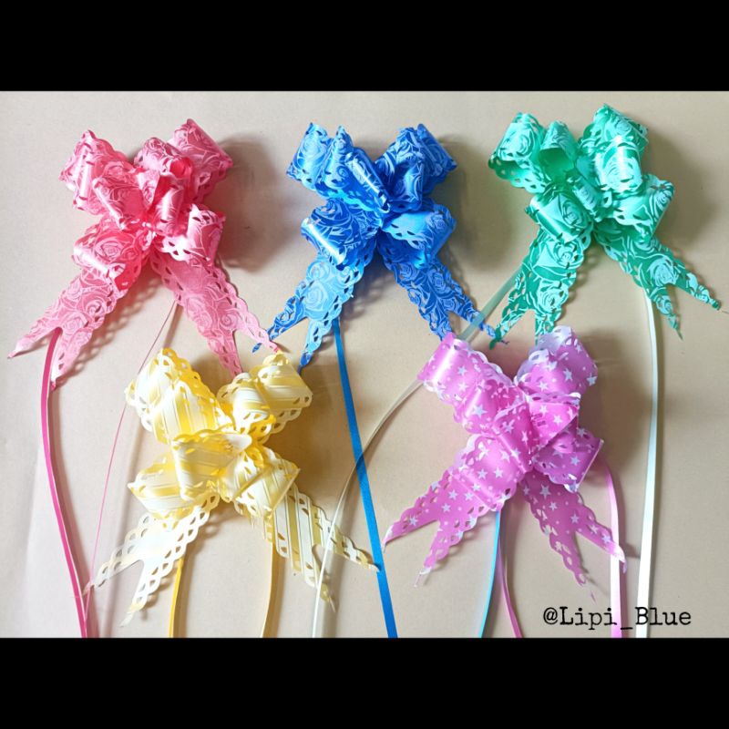 

(isi 10 pcs) Pita Serut Variasi bergelombang| Hiasan Hampers Parcel Kado Gift Pull Ribbon cute