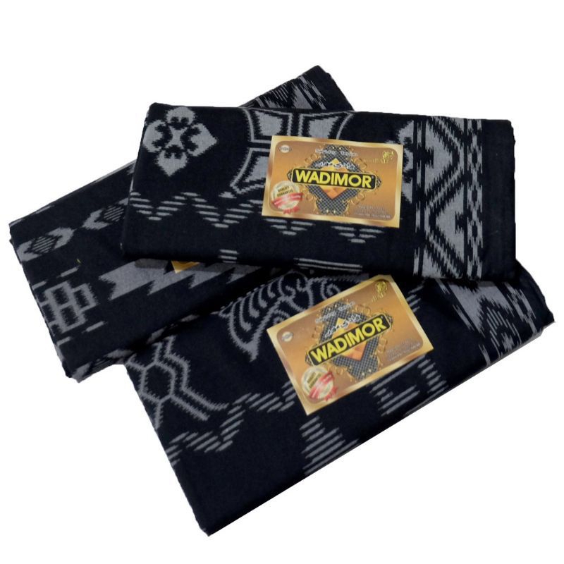 Sarung WADIMOR Motif Bali Khusus Warna Hitam Original