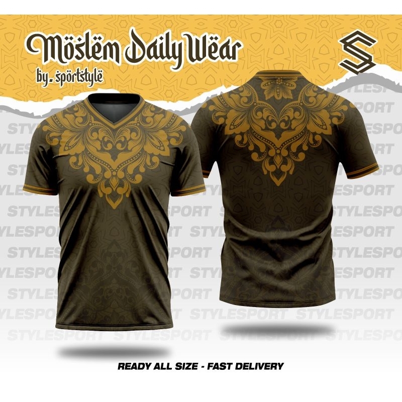 BAJU JERSEY KOKO KAOS PRIA DEWASA MOTIF FULL PRINTING