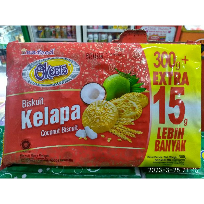 

Okebis Biskuit Kelapa 300g + Extra 15g