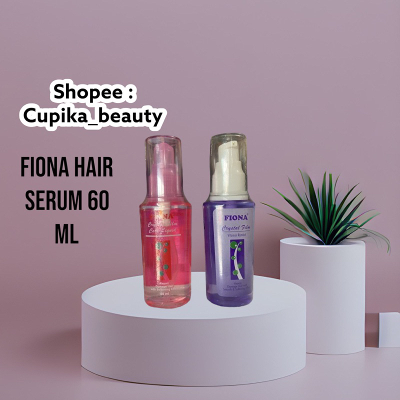 &lt;pa&gt; isi 60 ml -- fiona crystal film hair serum -- vitamin rambut fiona