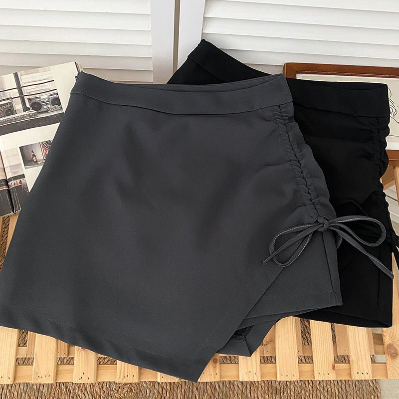 (S-XXL) ivvana highwaist korean style skort dengan tali samping 1300S