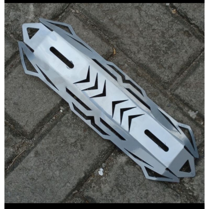 Cover tutup knalpot model robot Silver beat scoopy vario mio genio