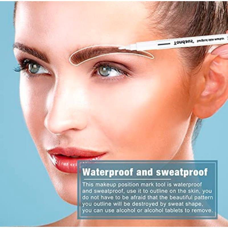 Tondaus Surgical Skin Marker / Pulpen Penanda Operasi / Pen Sulam Alis 2 Sisi