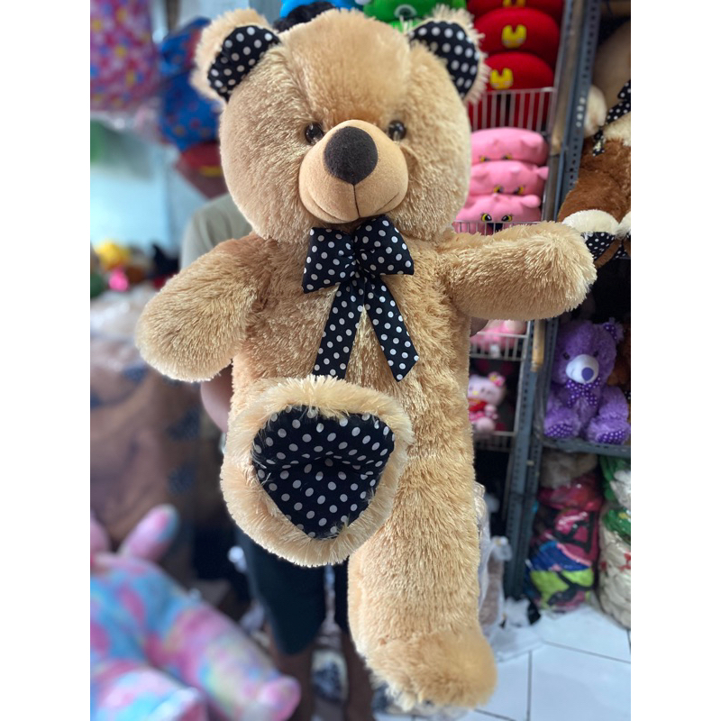 Boneka Jumbo Beruang Teddy Bear Jojon Abu Label SNI