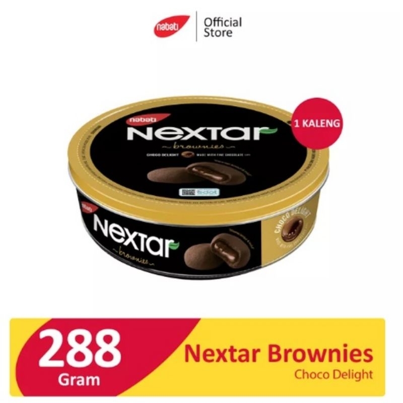 

Nextar Kaleng 288gr Brownies Coklat Nanas Biskuit Kaleng