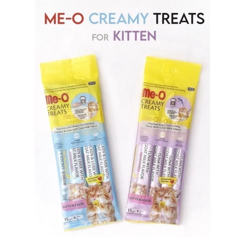 ME-O CREAMY KITTEN / MEO SNACK UNTUK ANAK KUCING