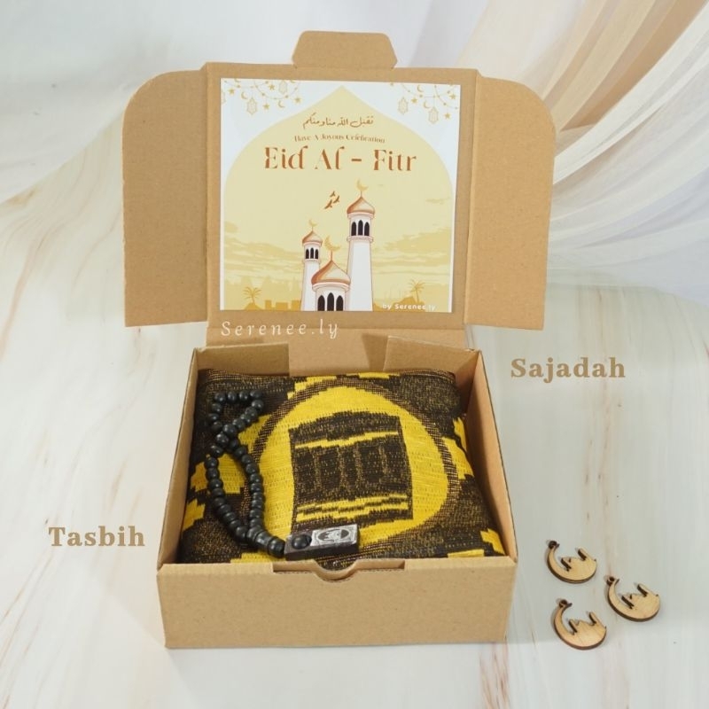 gift hampers box lebaran idul fitri 1444h/ alat sholat sajadah/ kado hari lebaran/ parcel - souvenir lebaran