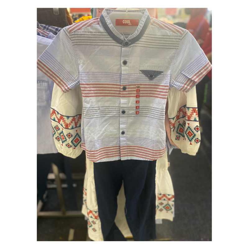 Setelan Baju Koko Muslim anak laki-laki Cool kids (4-14th)