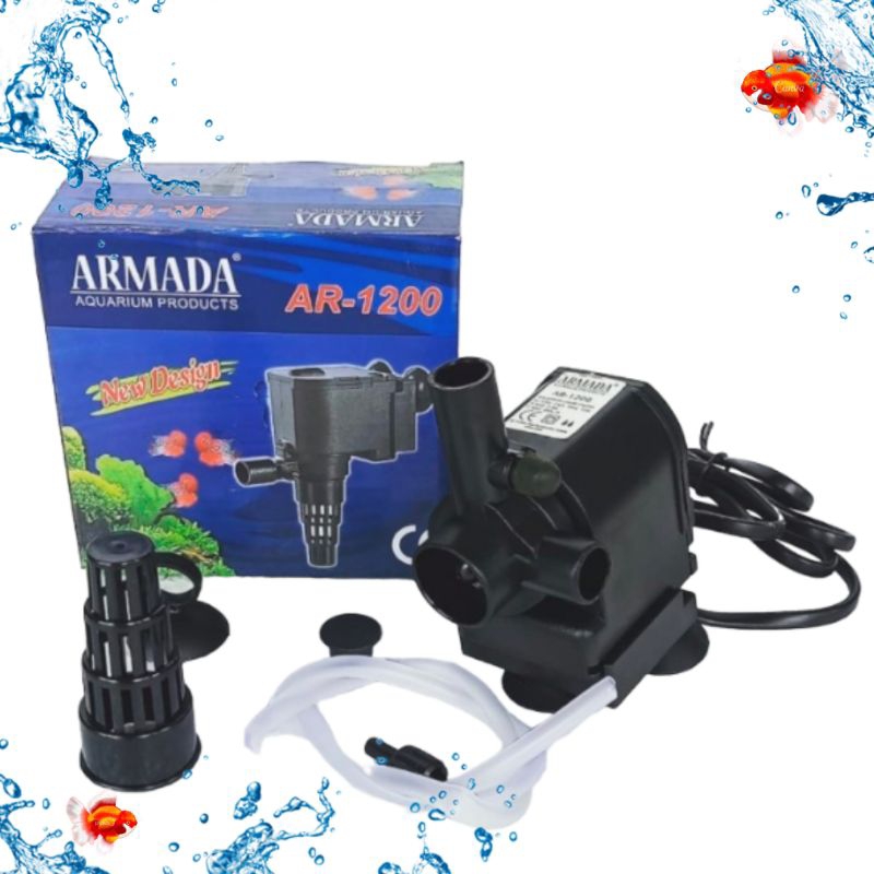 Pompa aquarium kolam kecil ARMADA AR 1200