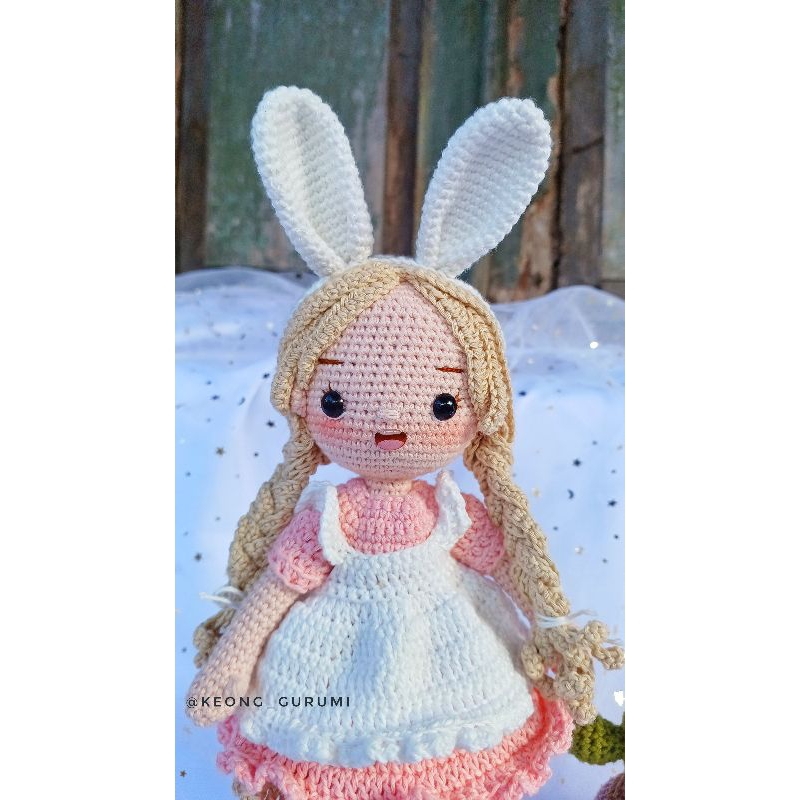 boneka rajut baju bisa bongkar pasang