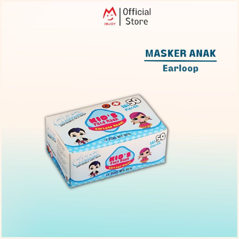 Masker Anak 3Ply Masker Bermotif Earloop Masker Cantol Anak 3 Ply