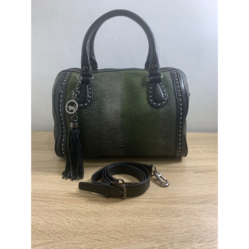 Braun Buffel Stingray Skin Handbag Limited Edition Authentic Preloved Bag/Braun Buffel Preloved Bag/