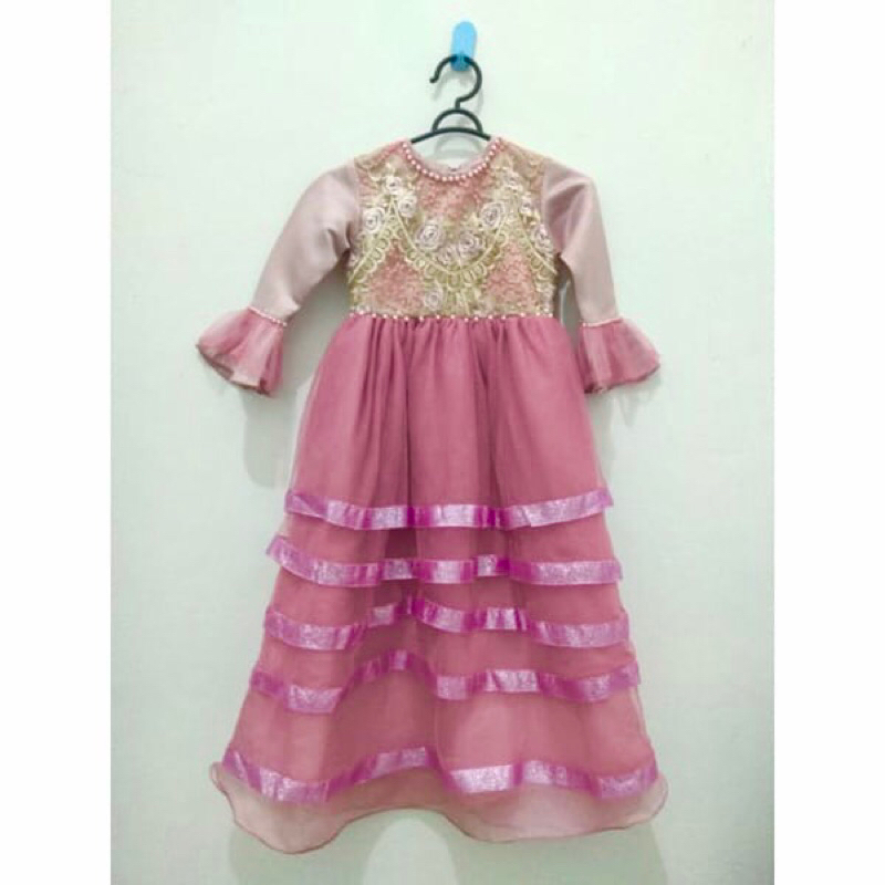 Baju Pesta/ Dress Gaun Pesta Couple Ibu-Anak/ Gamis Couple Ibu-Anak