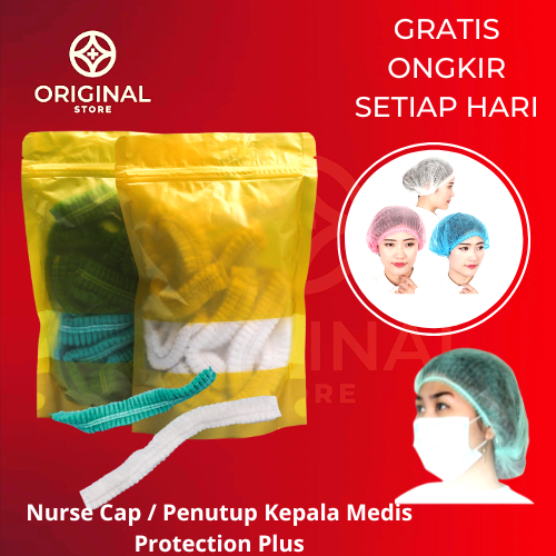 Nurse Cap / Topi Perawat / Penutup Kepala isi 100 pcs - ONEMED