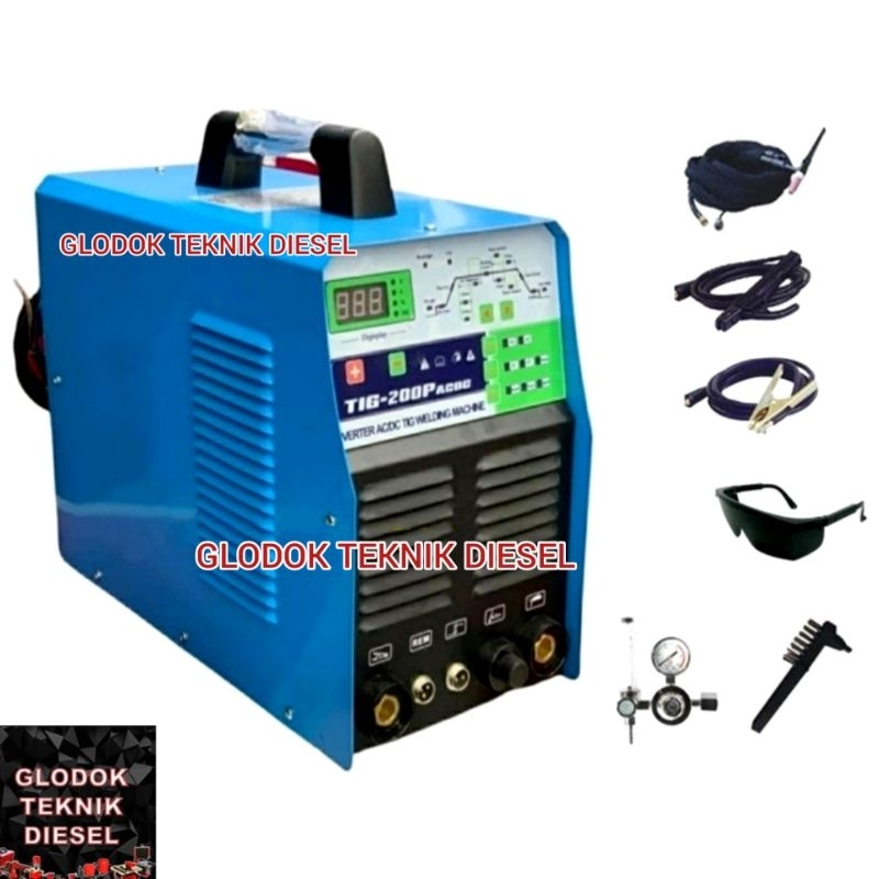Mesin Las Trafo Las Argon Aluminium TIG 200 AC/DC Travo ACDC Tig200 AC DC TERBAIK