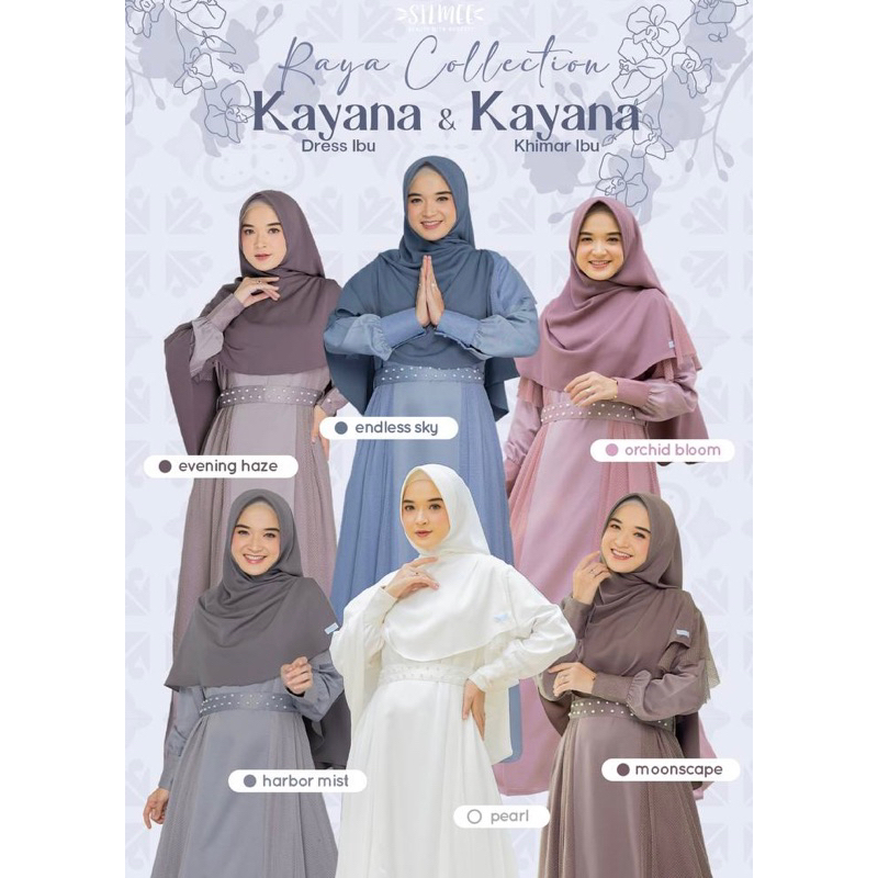 Kayana Dress Mom | Sarimbit | Family set | Couple | Lebaran | Silmee