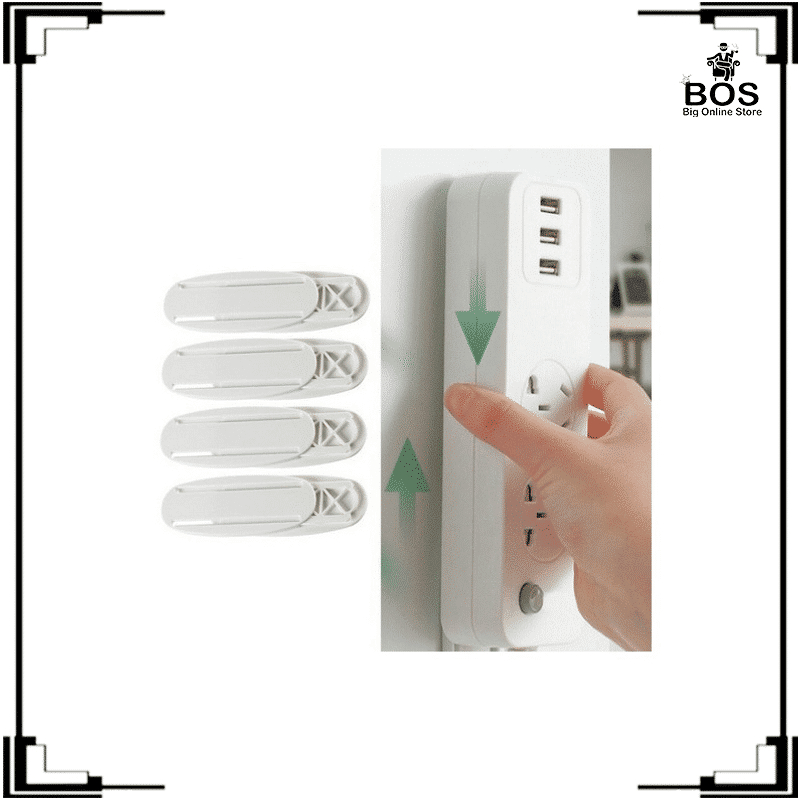 BOS-FIXATOR / GANTUNGAN SOCKET HOOK 1SET TEMPEL DINDING STOP KONTAK/REMOTE DLL SERBAGUNA