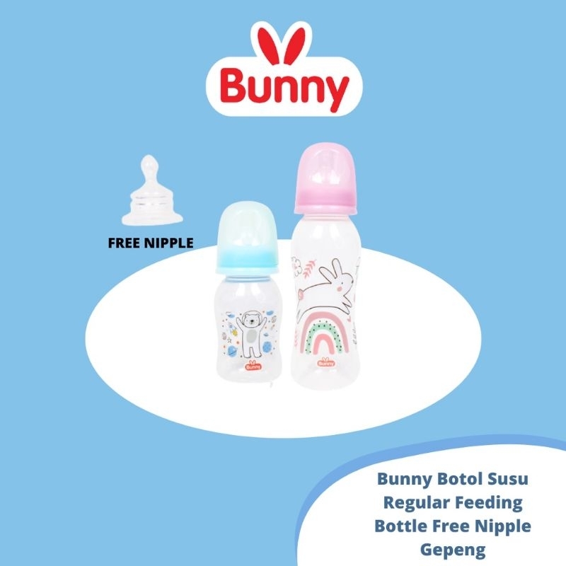 lov me❤️ Lusty Bunny Botol Susu Bayi Dot gepeng dan slim neck