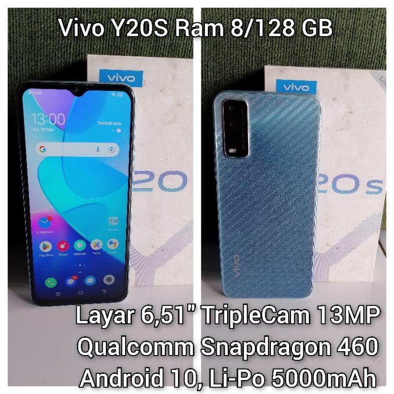 Vivo Y20S (v2029) Ram 8/128 GB