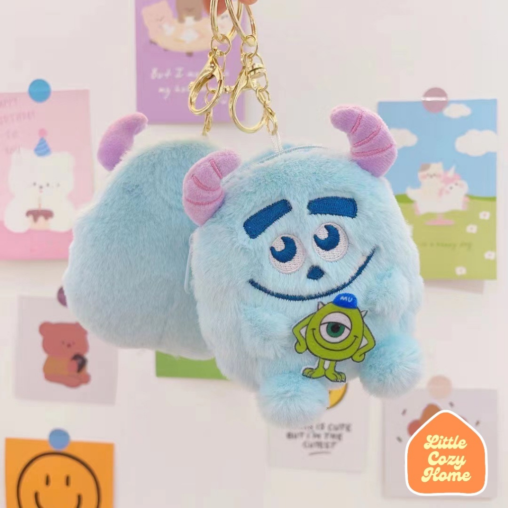 Plush Coin Wallet Keychain / Dompet Boneka Mini Koin Sanrio Gantungan Kunci ganci coin wallet Kecil gantungan kunci boneka karakter Hello Kitty Kuromi Cinnamoroll Toy Story Sulley Alien Melody Impor