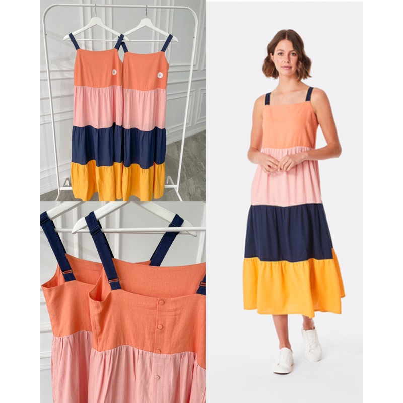 Anko Linen Color Block Dress