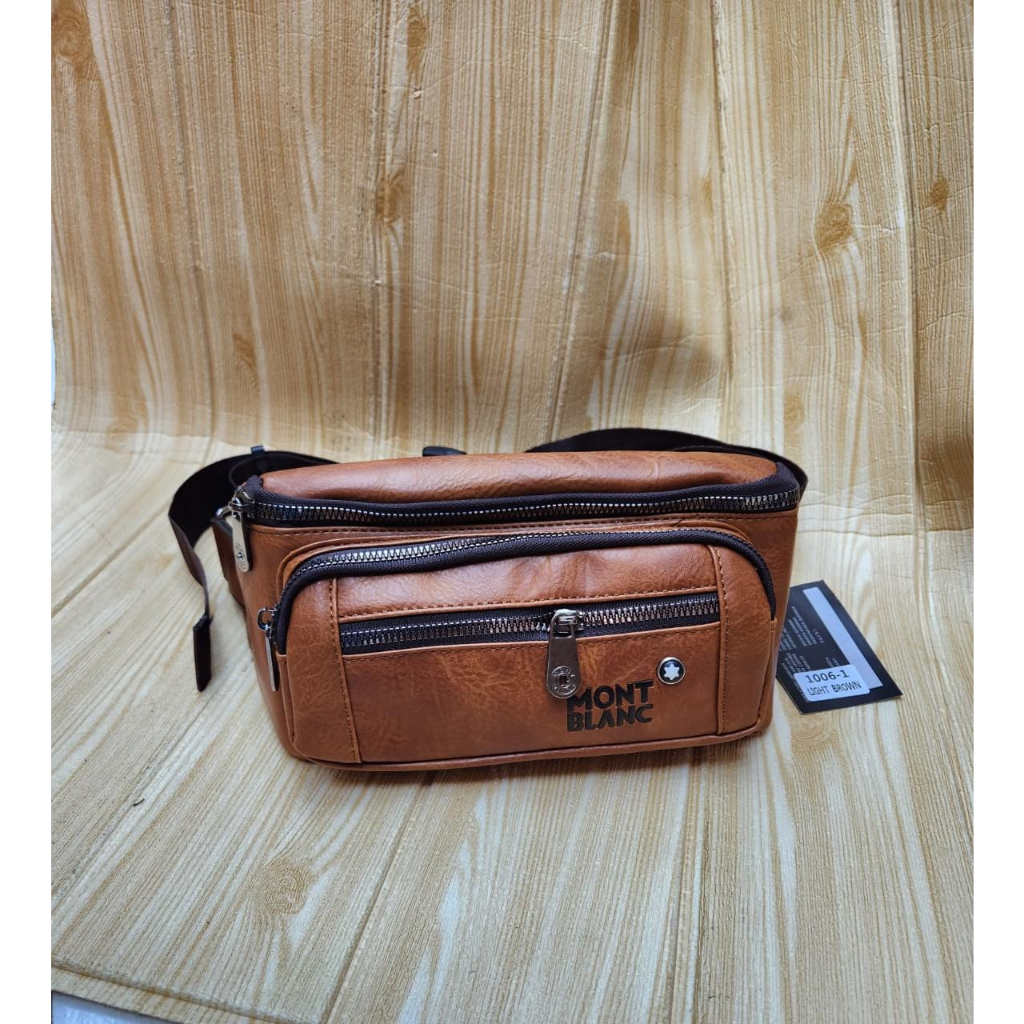 Waistbag Pria MB kulit Import premium 1006-1