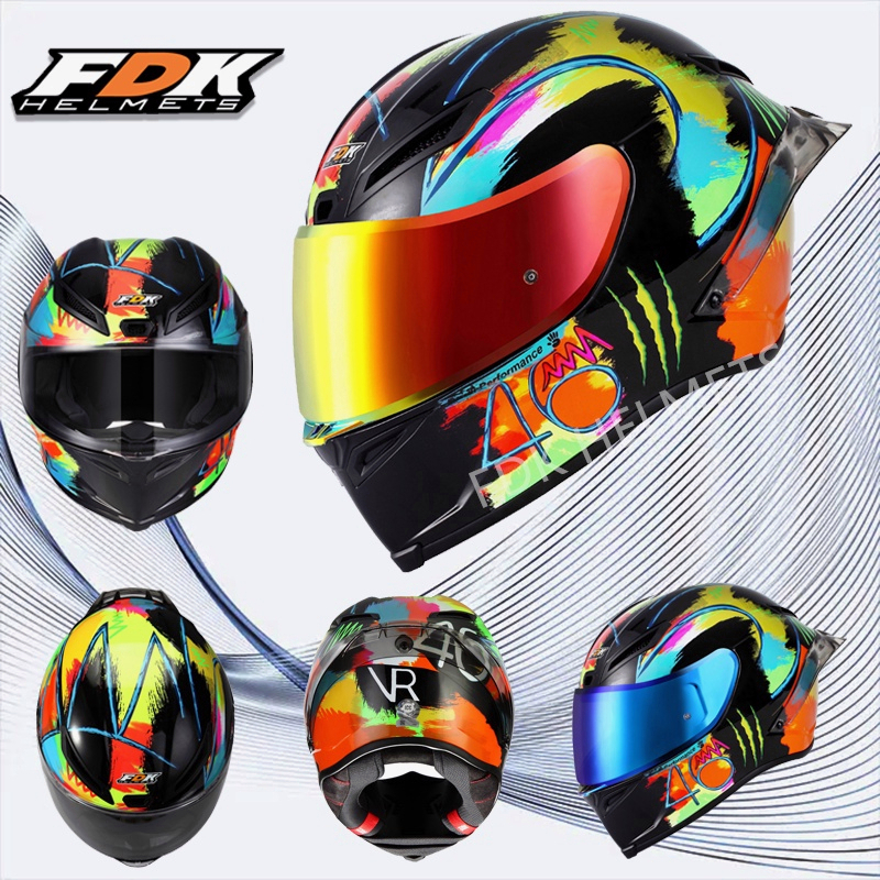 FDK Helm Full Face Winter Text 2019 Pista Model Motor Helm Tersedia Untuk Pria Dan Wanita Bisa Cod