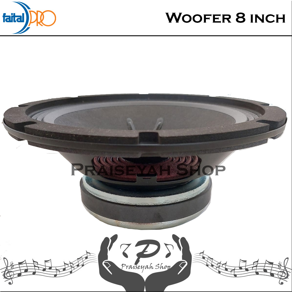 Faital Woofer Speaker Komponen 8 inch 8FE200 8 ohm