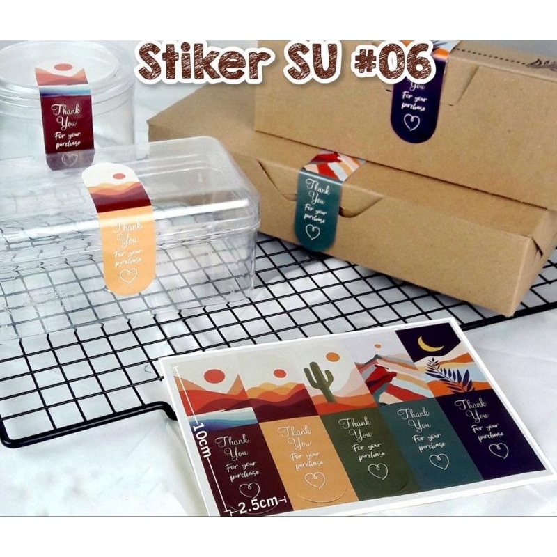 Sticker Seal SU #06 / Stiker Dus Box Kemasan Packing / Sticker Seal Dus