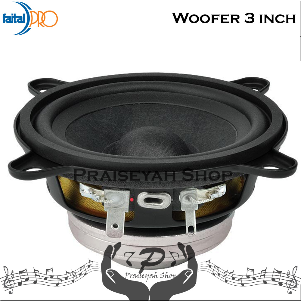 Faital Woofer Speaker Komponen 3 inch 3FE22 8 ohm