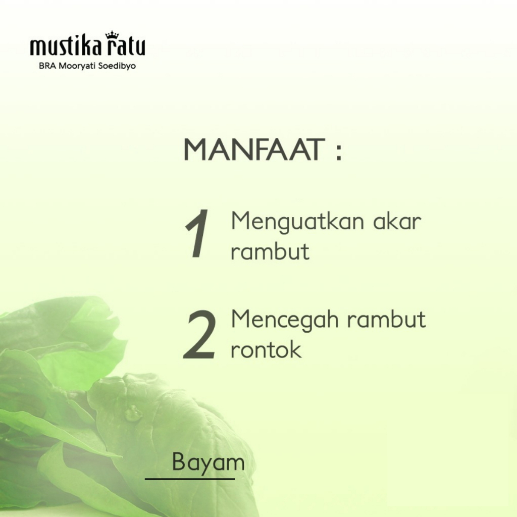 Mustika Ratu Shampoo Bayam 175ml perawatan untuk rambut rontok