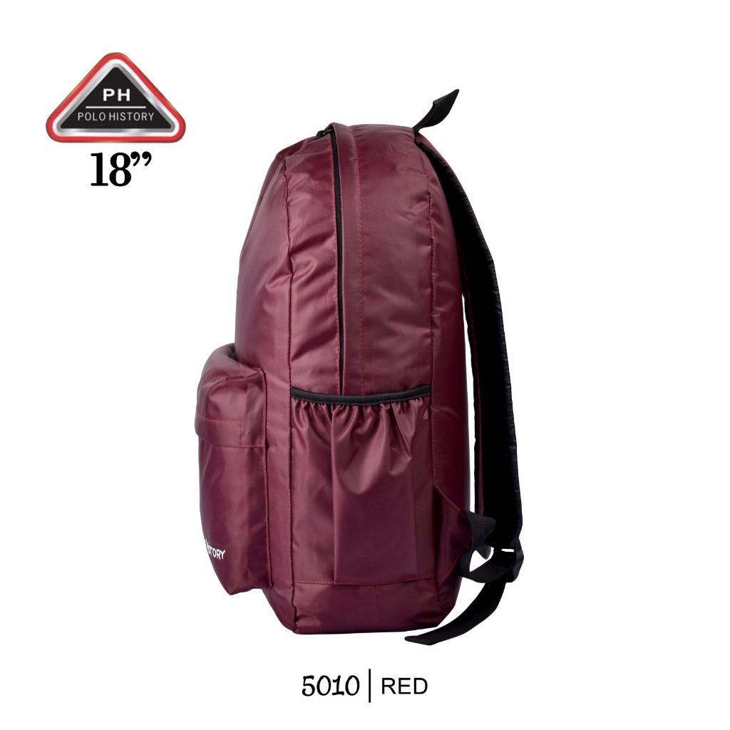 ( DHB ) Tas Ransel Sekolah SD / SMP Unisex Polo History 5010 '18 inchi  / Kuliah / Kerja / laptop { Waterfroof }