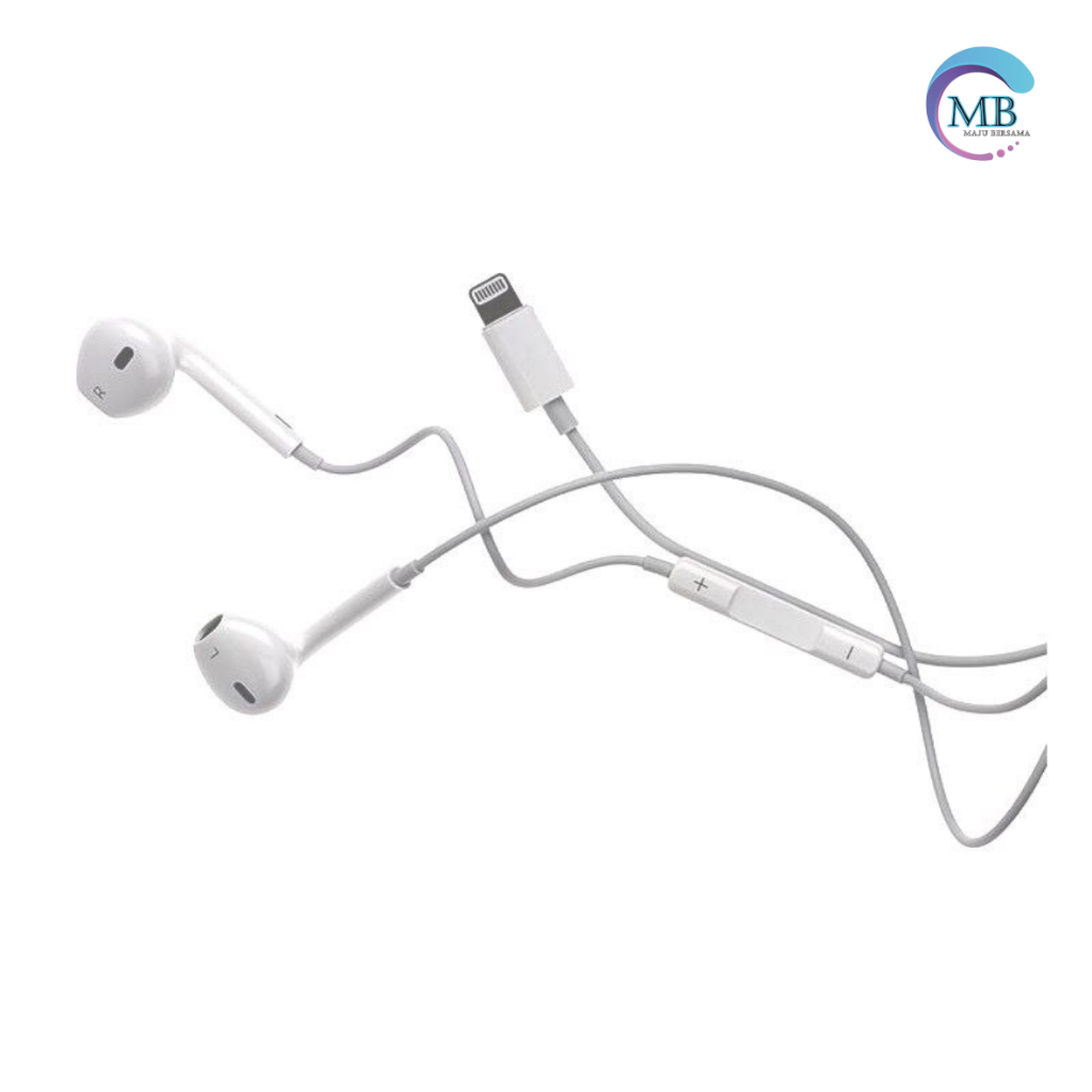 EarPhone With Lightning 8 pin Headset Hf headsfree ligthing ori cabutan 7G 7+ 8G 8+ X XS XS Max XR 11 12 13 14 pro Max mini plus konek Bluetooth (oN bluetooth ) pop up Handsfree Earphone headset MB4624