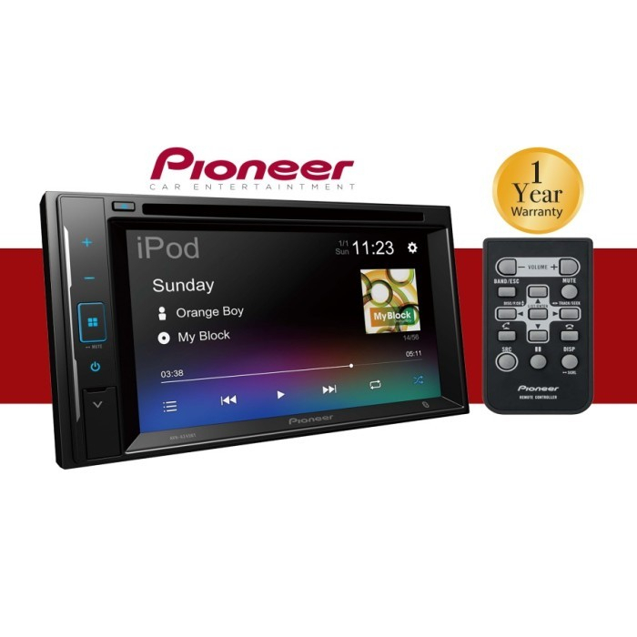 Pioneer AVH-A245BT / A245BT Double Din Head Unit 6.2&quot; DVD Player, WEBLINK CAST