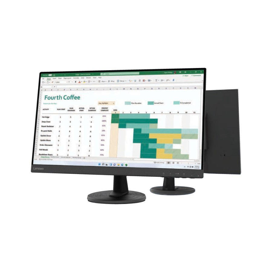 Monitor LED Lenovo D27-40 27&quot; FHD 1080p 75Hz VGA HDMI Vesa FreeSync