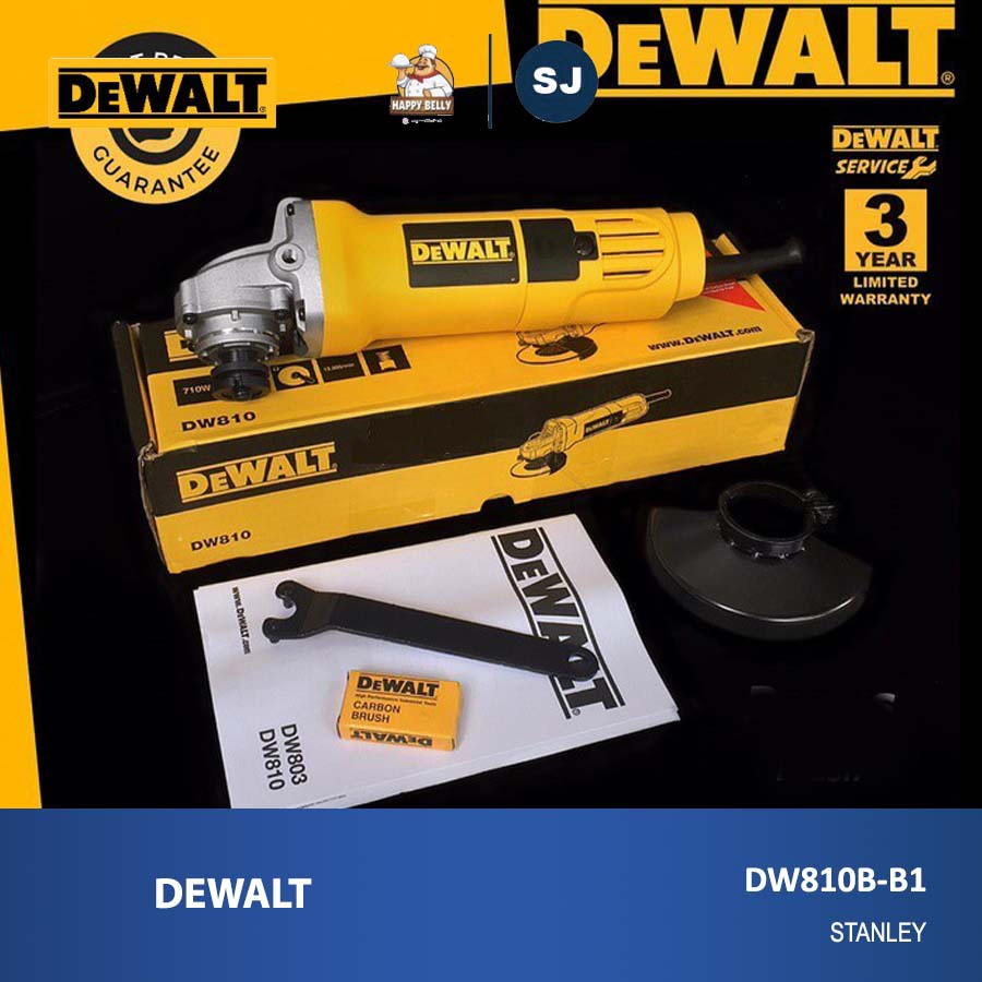 Mesin Gerinda Tangan Listrik DEWALT DW810B-B1 4 Inch 100mm 680W