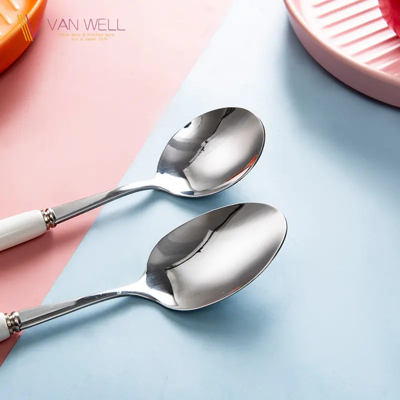 Sendok Makan Korea Motif Stainless Steel Sus 304 Premium Korean Spoon Makanan Alat Makan Karakter Motif TERMURAH TERLARIS